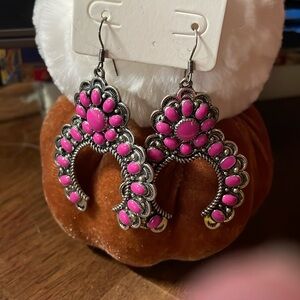 Fashion Dangle Earrings Western Navajo Concho Style